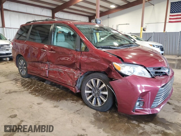 2020 Toyota Sienna XLE with VIN 5TDDZ3DC8LS236152, listed as a Copart auction lot 62681965 with 99,671 mi miles and Salvage title. Bid and sale history available at DreamBid. Image 4.
