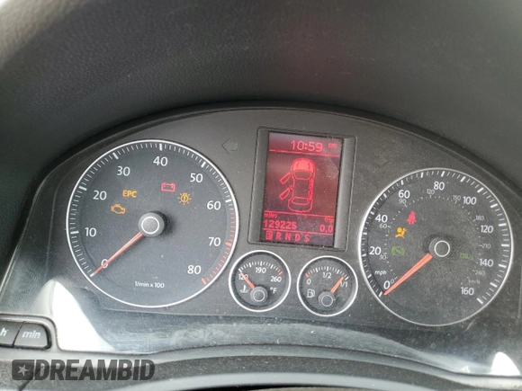 2008 Volkswagen Jetta SE z VIN 3VWRM71K08M099347, wystawiony jako Copart lot #57061795 z przebiegiem 129 225 mil mil oraz Szkoda całkowita • Salvage title. Historia ofert i sprzedaży dostępna na DreamBid. Obrazek 9.