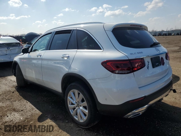 2020 Mercedes-Benz GLC with VIN W1N0G8EB6LF797451, listed as a Copart auction lot 52177575 with 22,831 mi miles and Salvage Title. Bid and sale history available at carsss.com. Image 2.