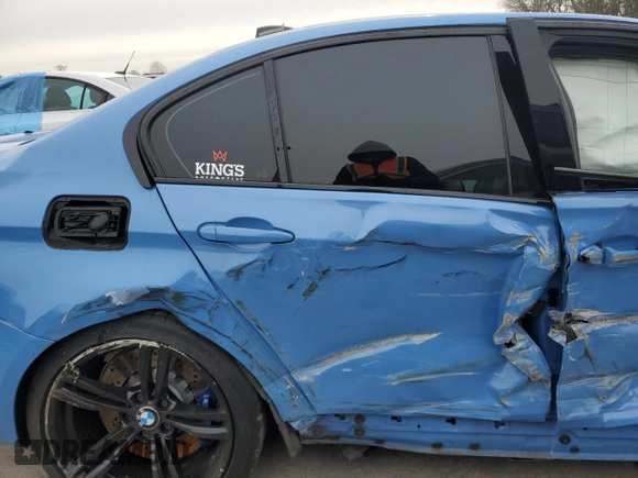 2016 BMW M3 with VIN WBS8M9C59G5D30909, listed as a Copart auction lot 45460425 with Not provided miles and Salvage title. Bid and sale history available at DreamBid. Image 10.