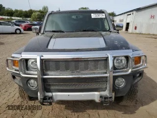 2008 Hummer H3 SUV Luxury with VIN 5GTEN43E988197052, listed as a Copart auction lot 73338734 with 142,696 mi miles and Clean Title. Bid and sale history available at carsss.com. Image 5.