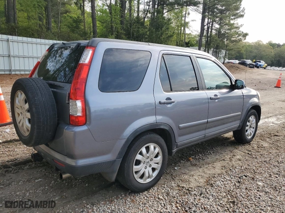 2006 Honda CR-V EX SE with VIN SHSRD78996U413609, listed as a Copart auction lot 53181665 with 267,318 mi miles and Clean Title. Bid and sale history available at carsss.com. Image 3.