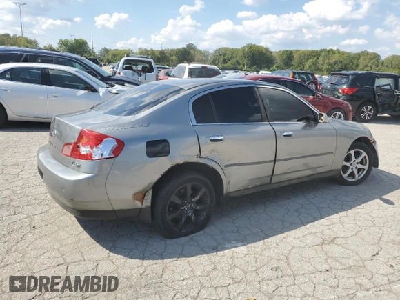 2004 Infiniti G35 w/Leather with VIN JNKCV51F04M716151, listed as a Copart auction lot 72945784 with 199,371 mi miles and Salvage Title. Bid and sale history available at DreamBid. Image 3.