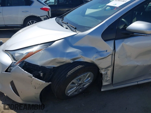 2018 Toyota Prius Two with VIN JTDKBRFU6J3068322, listed as a IAAI auction lot 42001483 with 57,597 mi miles. Bid and sale history available at carsss.com. Image 6.