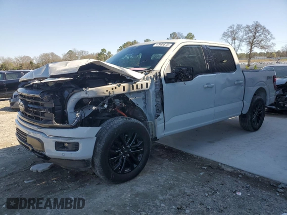 2024 Ford F-150 XLT with VIN 1FTFW3L55RFA53143, listed as a Copart auction lot 47960675 with 6,847 mi miles and Salvage Title. Bid and sale history available at carsss.com. Image 1.