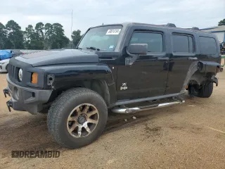 2007 Hummer H3 SUV with VIN 5GTDN13EX78134129, listed as a Copart auction lot 68814194 with 204,389 mi miles and Salvage Title. Bid and sale history available at carsss.com. Image 1.