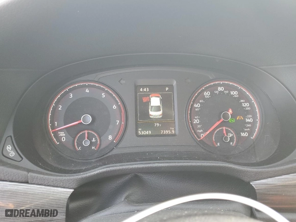 2020 Volkswagen Passat 2.0T R-Line with VIN 1VWMA7A33LC017889, listed as a Copart auction lot 46882205 with 53,049 mi miles and Salvage Title. Bid and sale history available at carsss.com. Image 9.
