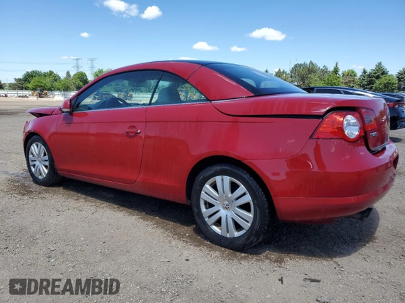 2008 Volkswagen Eos Turbo z VIN WVWBA71F28V040872, wystawiony jako Copart lot #58146495 z przebiegiem 158 657 mil mil oraz Szkoda całkowita • Salvage title. Historia ofert i sprzedaży dostępna na DreamBid. Obrazek 2.
