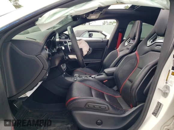 2017 Mercedes-Benz CLA 45 AMG with VIN WDDSJ5CB2HN455582, listed as a Copart auction lot 57314994 with Not Provided miles and Salvage Title. Bid and sale history available at DreamBid. Image 7.