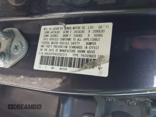 2012 Acura TSX Tech Pkg with VIN JH4CU2F64CC002313, listed as a IAAI auction lot 41847320 with 999,999 mi miles. Bid and sale history available at carsss.com. Image 9.