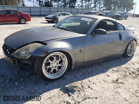2006 Nissan 350Z Touring with VIN JN1AZ34E36M354004, listed as a Copart auction lot 46673545 with 196,768 mi miles and Salvage Title. Bid and sale history available at carsss.com. Image 1.