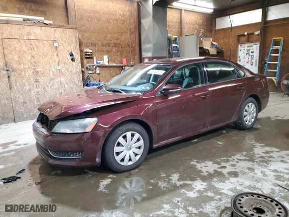 2012 Volkswagen Passat S w/Appearance with VIN 1VWAH7A30CC023227, listed as a Copart auction lot 45944815 with 147,507 mi miles and Salvage Title. Bid and sale history available at carsss.com. Image 1.