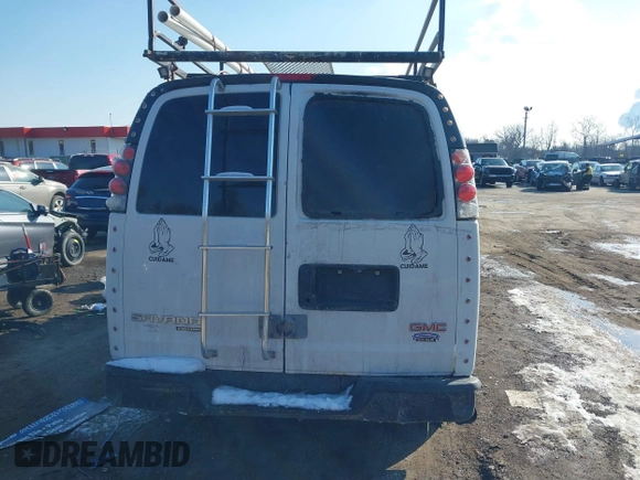 2012 GMC Savana Cargo Van with VIN 1GTW7GCA2C1167106, listed as a IAAI auction lot 41379838 with 1 mi miles. Bid and sale history available at carsss.com. Image 16.