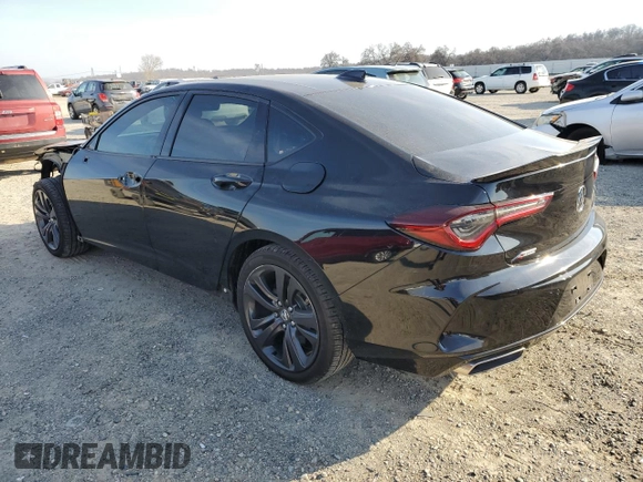 2021 Acura TLX w/A-Spec Package with VIN 19UUB6F51MA005615, listed as a Copart auction lot 43466925 with 54,063 mi miles and Salvage Title. Bid and sale history available at carsss.com. Image 2.