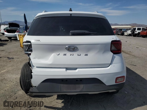 2022 Hyundai Venue SEL with VIN KMHRC8A39NU153994, listed as a Copart auction lot 54273795 with 76,084 mi miles and Salvage title. Bid and sale history available at DreamBid. Image 6.