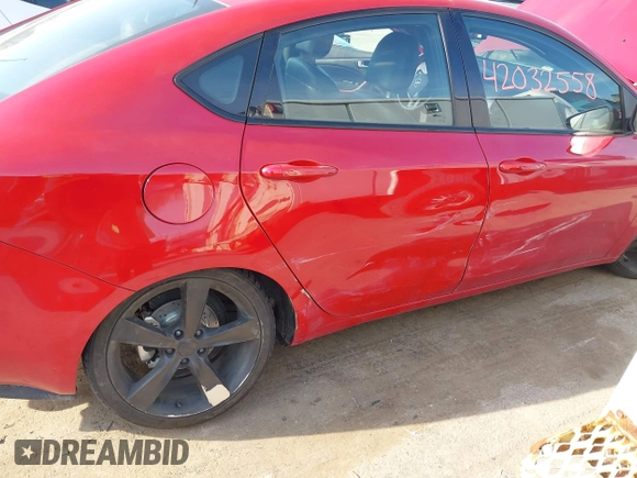2015 Dodge Dart GT with VIN 1C3CDFEB5FD141327, listed as a IAAI auction lot 42032558 with 68,339 mi miles and . Bid and sale history available at carsss.com. Image 6.