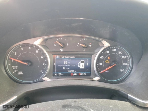 2020 Chevrolet Equinox LT with VIN 2GNAXTEV4L6192743, listed as a Copart auction lot 48804025 with 153,097 mi miles and Clean Title. Bid and sale history available at carsss.com. Image 9.