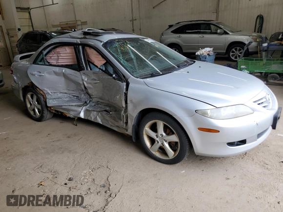 2005 Mazda 6 Sport S with VIN 1YVHP80D255M04048, listed as a Copart auction lot 49632395 with 198,852 mi miles and Salvage Title. Bid and sale history available at DreamBid. Image 4.