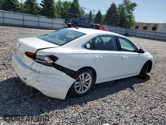 2020 Volkswagen Passat SE z VIN 1VWSA7A38LC025493, wystawiony jako Copart lot #60131125 z przebiegiem 45 060 mil mil oraz Szkoda całkowita • Salvage title. Historia ofert i sprzedaży dostępna na DreamBid. Obrazek 3.
