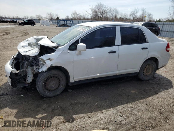 2010 Nissan Versa 1.6 with VIN 3N1CC1AP5AL351662, listed as a Copart auction lot 51673005 with Not provided miles and Salvage title. Bid and sale history available at DreamBid. Image 1.