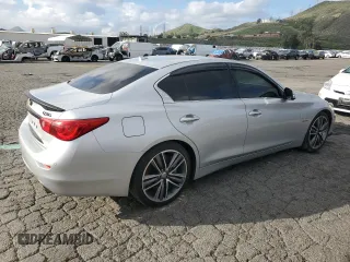 2014 Infiniti Q50 Hybrid Sport with VIN JN1AV7AP9EM691980, listed as a Copart auction lot 51164315 with 168,828 mi miles and Clean Title. Bid and sale history available at carsss.com. Image 3.