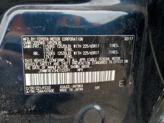 2017 Toyota RAV4 XLE with VIN JTMWFREV3HD102091, listed as a Copart auction lot 53815795 with 49,627 mi miles and Salvage Title. Bid and sale history available at DreamBid. Image 13.