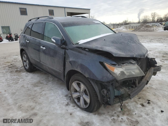 2012 Acura MDX Tech Pkg with VIN 2HNYD2H33CH505347, listed as a Copart auction lot 88159175 with 0 mi miles and Salvage Title. Bid and sale history available at carsss.com. Image 4.