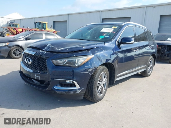 2020 Infiniti QX60 Pure with VIN 5N1DL0MN1LC506501, listed as a IAAI auction lot 41968177 with 53,128 mi miles and . Bid and sale history available at DreamBid. Image 2.
