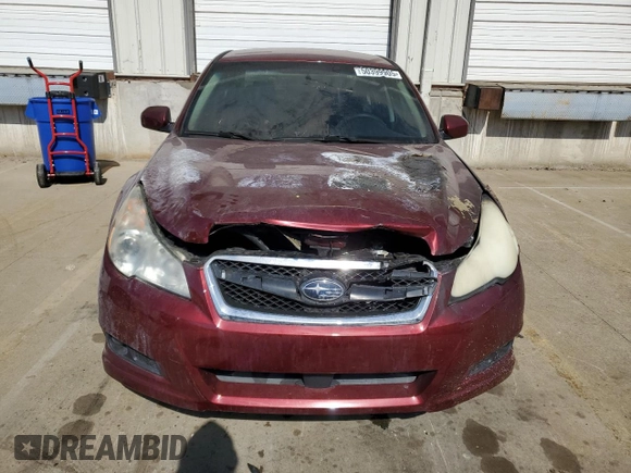 2012 Subaru Legacy 2.5i with VIN 4S3BMCA68C3012840, listed as a Copart auction lot 50399905 with 0 mi miles and Salvage Title. Bid and sale history available at carsss.com. Image 5.
