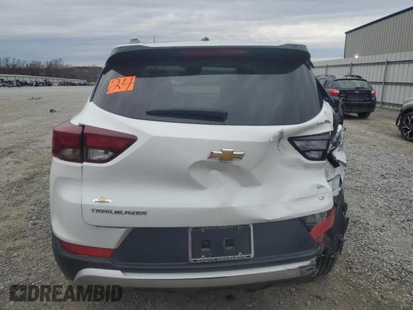 2022 Chevrolet TrailBlazer LT with VIN KL79MPSL4NB058844, listed as a Copart auction lot 43502975 with 57,680 mi miles and Salvage Title. Bid and sale history available at carsss.com. Image 6.