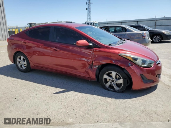 2015 Hyundai Elantra SE z VIN 5NPDH4AE2FH549738, wystawiony jako Copart lot #57289355 z przebiegiem 103 411 mil mil oraz Szkody całkowita. Historia ofert i sprzedaży dostępna na DreamBid. Obrazek 4.