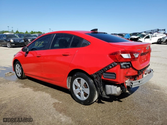 2017 Chevrolet Cruze LS with VIN 1G1BC5SM1H7218540, listed as a Copart auction lot 54639094 with 101,320 mi miles and Salvage Title. Bid and sale history available at carsss.com. Image 2.