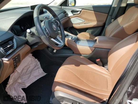 2021 Acura RDX w/Technology Package with VIN 5J8TC2H58ML029221, listed as a Copart auction lot 58060183 with 44,338 mi miles. Bid and sale history available at carsss.com. Image 7.