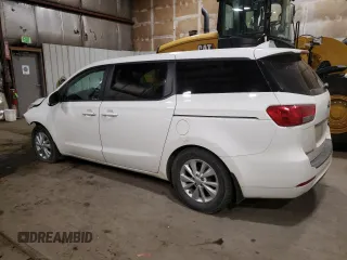 2018 Kia Sedona LX with VIN KNDMB5C10J6372014, listed as a Copart auction lot 48734845 with 95,676 mi miles and Salvage Title. Bid and sale history available at carsss.com. Image 2.