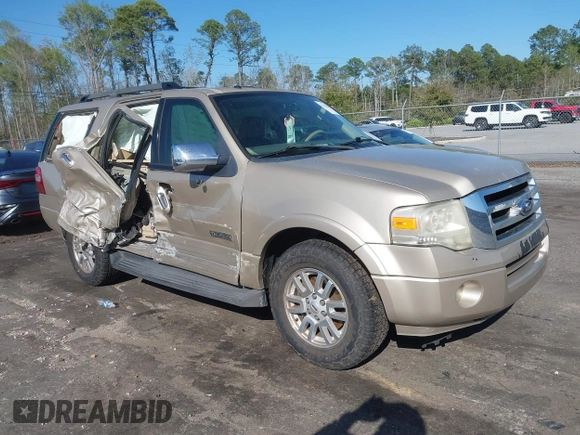 2008 Ford Expedition SSV with VIN 1FMFU15558LA15589, listed as a IAAI auction lot 41780500 with 207,045 mi miles and . Bid and sale history available at DreamBid. Image 1.