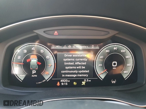 2024 Audi Q7 Premium Plus with VIN WA1LCBF71RD002800, listed as a Copart auction lot 67701204 with 4,920 mi miles and Salvage title. Bid and sale history available at DreamBid. Image 9.