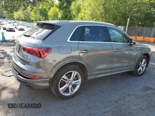 2020 Audi Q3 S line Premium with VIN WA1DECF35L1032280, listed as a Copart auction lot 58786915 with 48,006 mi miles and Salvage title. Bid and sale history available at DreamBid. Image 3.