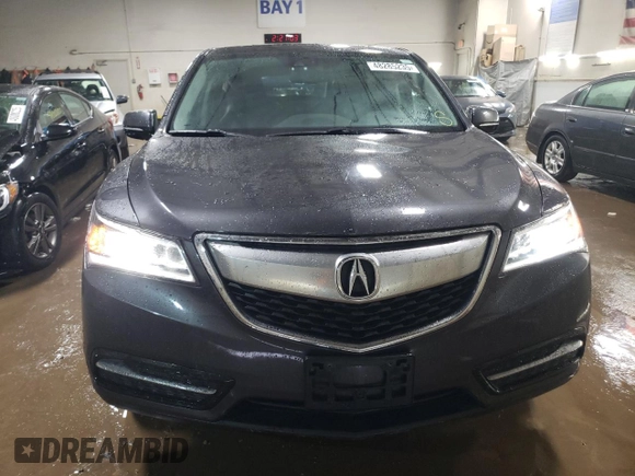 2014 Acura MDX Technology with VIN 5FRYD4H61EB028839, listed as a Copart auction lot 48285235 with 117,281 mi miles and Salvage title. Bid and sale history available at DreamBid. Image 5.