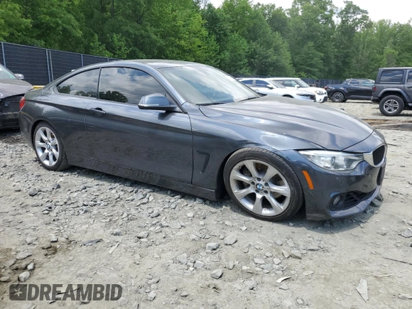 2015 BMW 4 Series 435i xDrive z VIN WBA3R5C56FK372962, wystawiony jako Copart lot #56378055 z przebiegiem 146 065 mil mil oraz Szkoda całkowita • Salvage title. Historia ofert i sprzedaży dostępna na DreamBid. Obrazek 4.