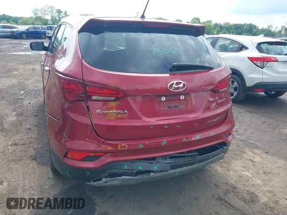 2018 Hyundai Santa Fe 2.4L with VIN 5XYZT3LB3JG541780, listed as a IAAI auction lot 42384065 with 96,754 mi miles and . Bid and sale history available at DreamBid. Image 6.