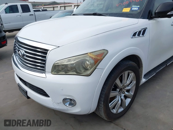 2011 Infiniti QX56 7-passenger with VIN JN8AZ2NF7B9000101, listed as a IAAI auction lot 42004965 with 214,069 mi miles and . Bid and sale history available at DreamBid. Image 6.