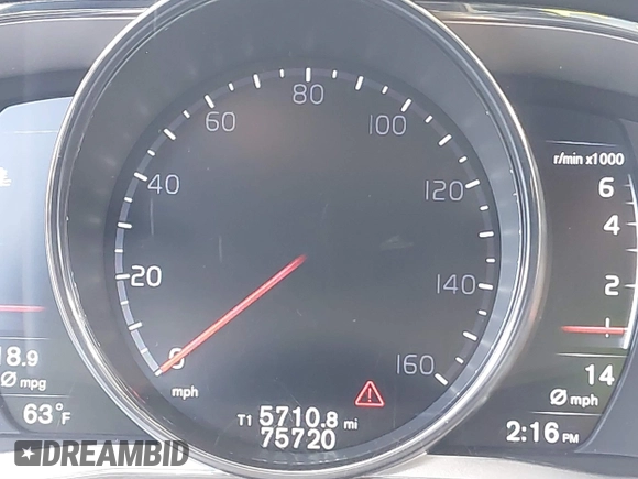 2016 Volvo XC60 T5 Drive-E Premier with VIN YV440MDK3G2915618, listed as a IAAI auction lot 41112381 with 75,720 mi miles and . Bid and sale history available at DreamBid. Image 15.