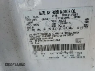 2007 Ford F-150 XL with VIN 1FTVX14567NA32686, listed as a Copart auction lot 47686085 with 205,595 mi miles and Clean Title. Bid and sale history available at carsss.com. Image 12.