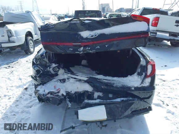 2020 Hyundai Sonata SEL z VIN 5NPEL4JAXLH055817, wystawiony jako IAAI lot #41606781 z przebiegiem 88 000 mil mil oraz . Historia ofert i sprzedaży dostępna na DreamBid. Obrazek 16.