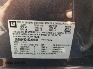 2014 GMC Sierra 1500 SLT with VIN 3GTU2VEC4EG224564, listed as a Copart auction lot 61299875 with 136,539 mi miles and Salvage title. Bid and sale history available at DreamBid. Image 12.