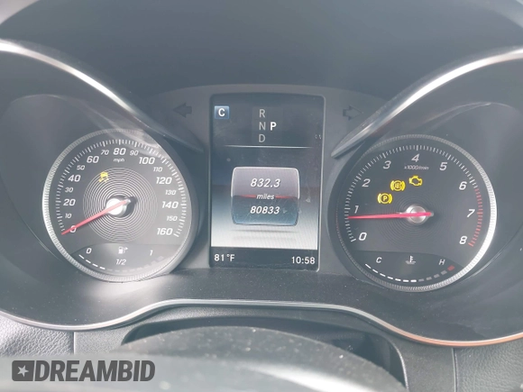2019 Mercedes-Benz GLC 300 with VIN WDC0G4JB6KV128066, listed as a IAAI auction lot 42099576 with 80,833 mi miles and . Bid and sale history available at DreamBid. Image 7.
