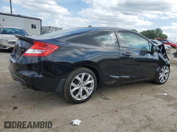 2012 Honda Civic Cpe Si with VIN 2HGFG4A52CH701261, listed as a Copart auction lot 68103234 with 105,686 mi miles and Salvage Title. Bid and sale history available at carsss.com. Image 3.
