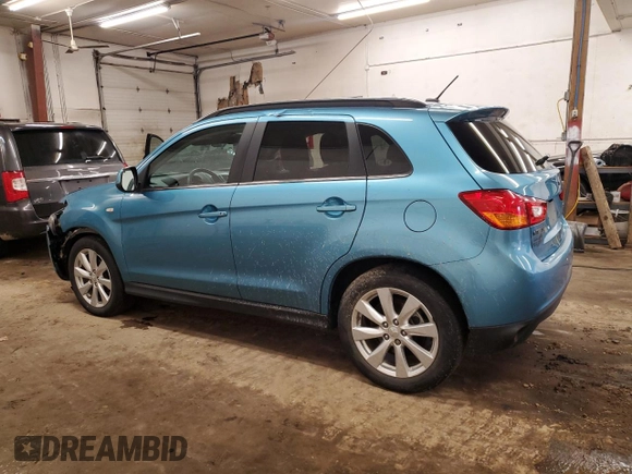 2014 Mitsubishi Outlander Sport SE with VIN 4A4AR4AU5EE018807, listed as a Copart auction lot 51600475 with 116,314 mi miles and Salvage Title. Bid and sale history available at carsss.com. Image 2.