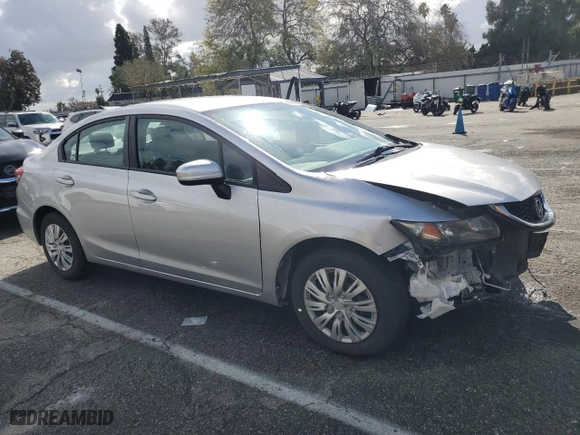 2014 Honda Civic Sedan LX with VIN 19XFB2F53EE246638, listed as a Copart auction lot 45375785 with 117,898 mi miles and Salvage Title. Bid and sale history available at carsss.com. Image 4.