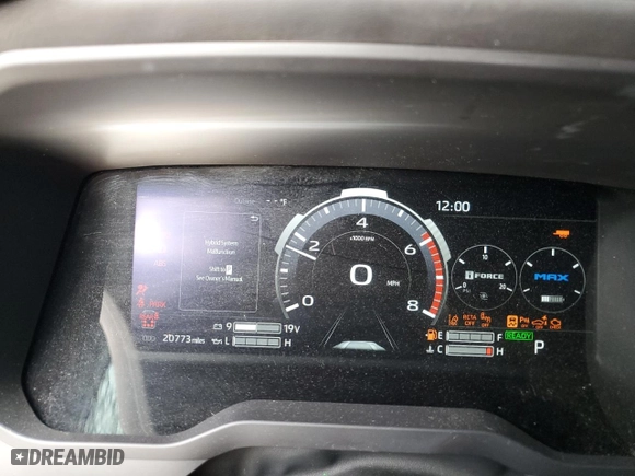 2023 Toyota Sequoia SR5 with VIN 7SVAAABA4PX001883, listed as a Copart auction lot 48304855 with 20,773 mi miles and Salvage Title. Bid and sale history available at carsss.com. Image 9.